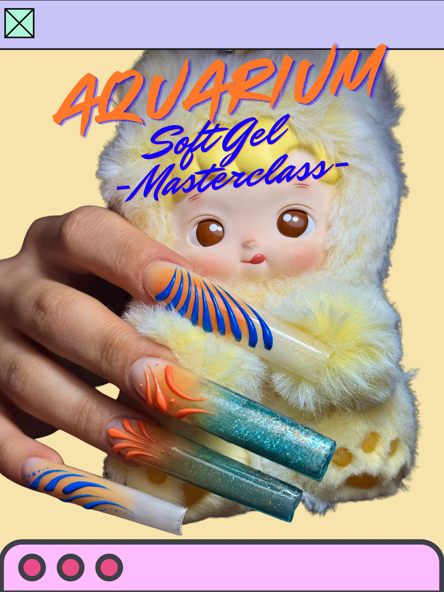 🌟Aquarium Soft Gel – Masterclass Square XXL